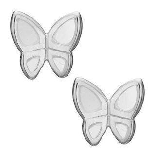 Christina Collect 925 sterlingsølv Mop sommerfugler små sommerfugler med hvit emalje, modell 671-S14
